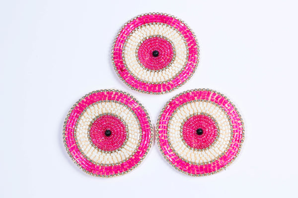 Evil Eye Patches With Beads