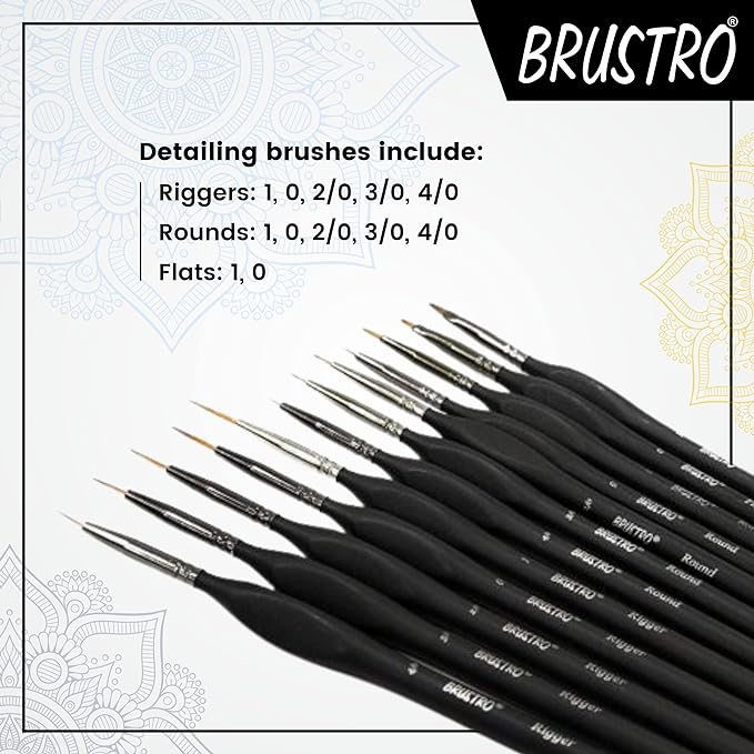 Brustro Miniature Painting Brushes4