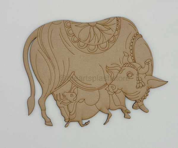 Cow Shaped Craft Cutout