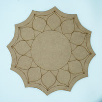 Petal border MDF board 14"