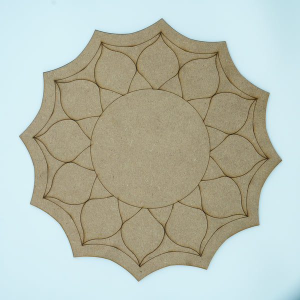 Petal border MDF board 14"