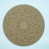 Curved Floral Mandala 12"