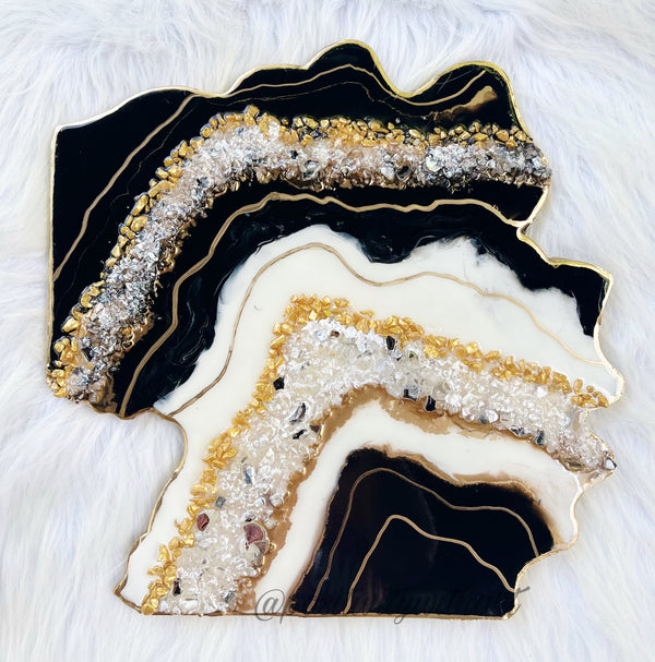 Geode resin frame