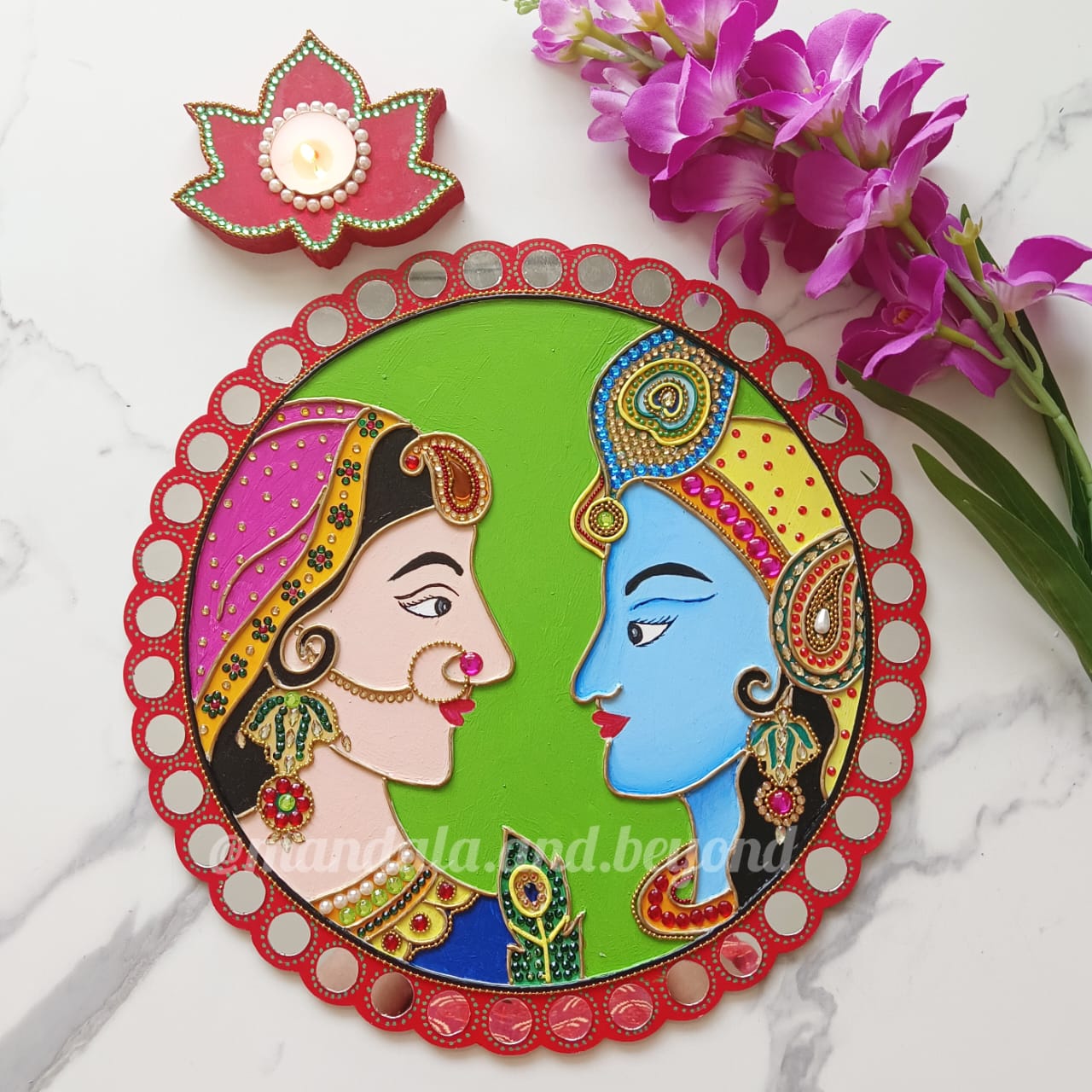Radha Krishna Fusion Art