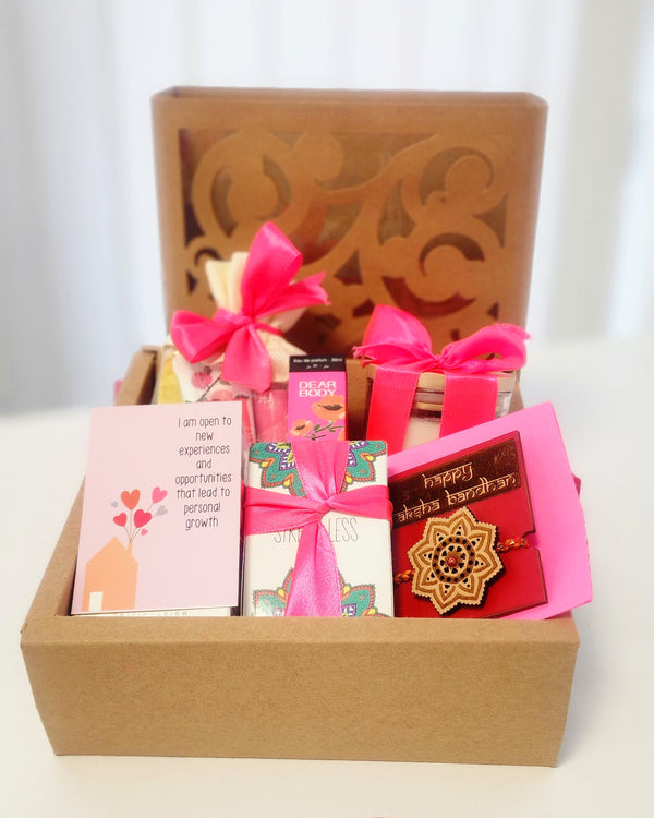 Pink Giftbox- Raksha Bandhan Hamper
