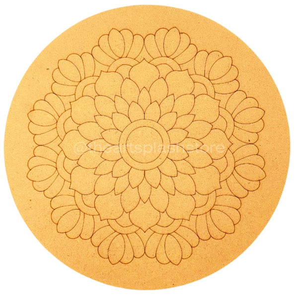 Premarked MDF Mandala board 14"