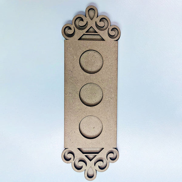 Rectangle laser cut designer tea light base