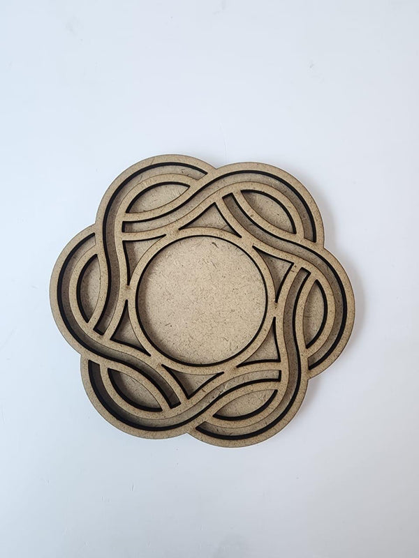 MDF Spiral Tea light holder