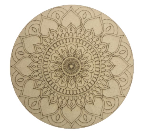 Pre Marked MDF Mandala Dot Art Board for Lippan 