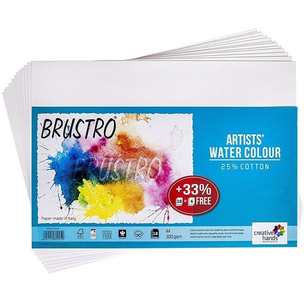 A5 Brustro Watercolour paper sheet